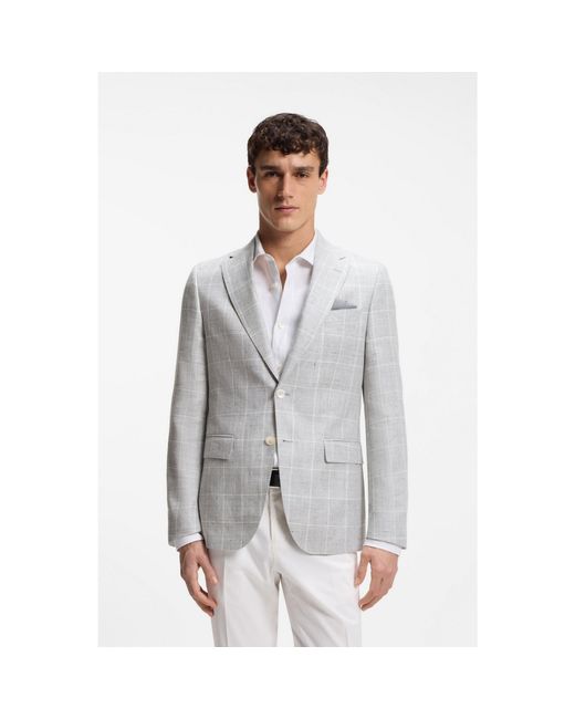 Boss Gray Slim-Fit Jacket for men