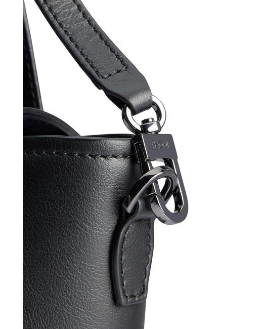 Boss Black Naomi X Leather Tote Bag With Branded Trims