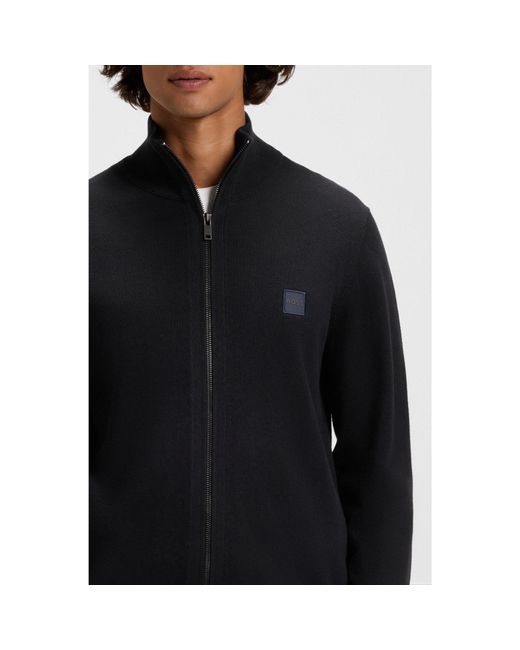 Boss Blue Knitted Jacket for men