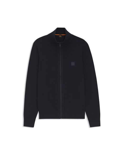 Boss Blue Knitted Jacket for men