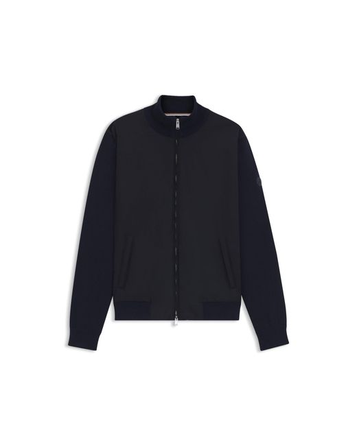 Boss Blue Regular-Fit Hybrid Jacket With Double B Monogram for men