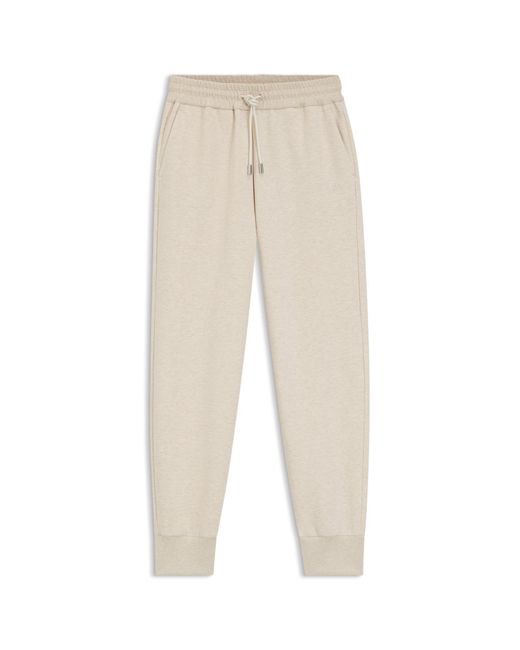 Boss Natural Relaxed-Fit Cotton-Blend Cuffed Tracksuit Bottoms