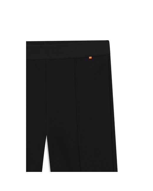 Boss Black Extra-Slim-Fit Trousers With Front Seam