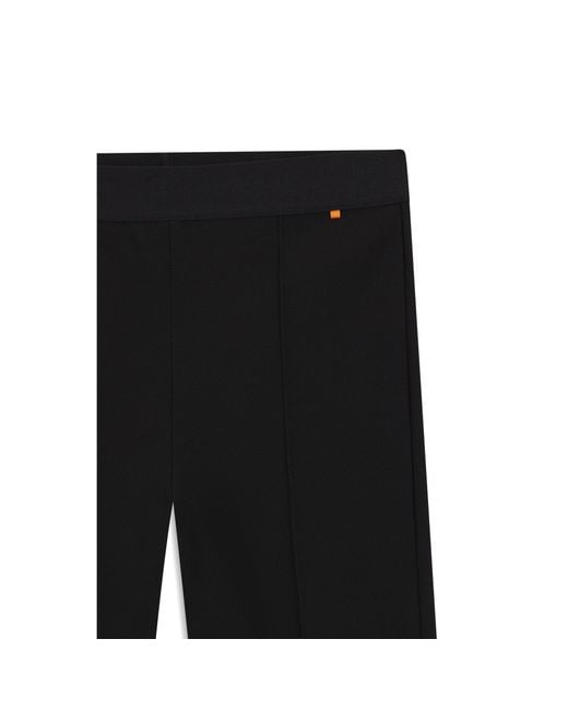 Boss Black Extra-Slim-Fit Trousers With Front Seam