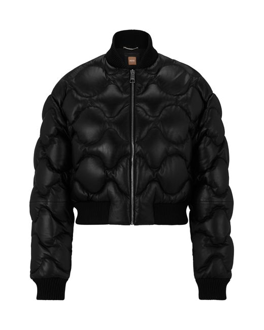 Hugo boss deals leather jackets womens