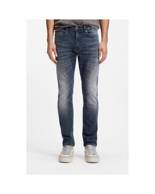 Boss Blue Delaware Slim-Fit Jeans for men