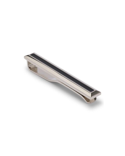 Boss Metallic Brass Tie Bar With Enamel Insert for men