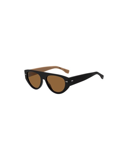 Boss Multicolor Bio-Acetate Sunglasses With Lasered-Logo Temples for men