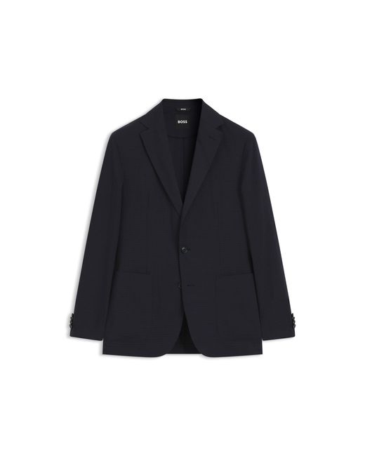 Boss Blue Packable Slim-Fit Blazer for men
