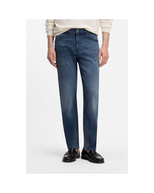 Boss Blue Regular-Fit Jeans for men