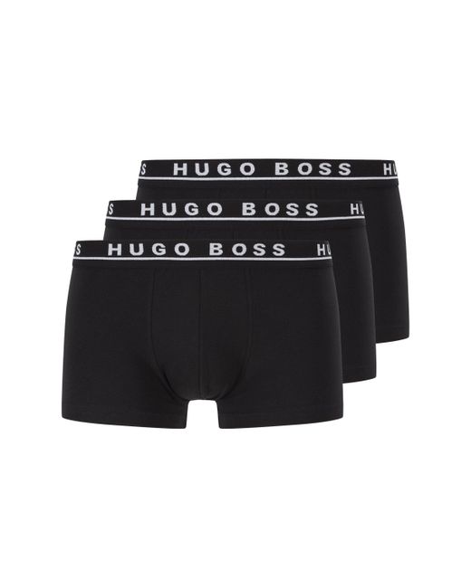 Black M Size: S Hugo Boss Men’s 3 Pack Boxer Brief 100% Cotton Stretch XL L
