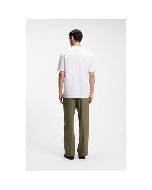 HUGO White Relaxed-Fit T-Shirt for men