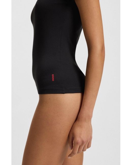 HUGO Set Van Twee Underwear T-Shirts Van Katoen in het Black
