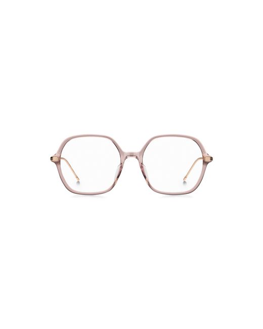 Boss Metallic Acetate Optical Frames With Temple Stripe