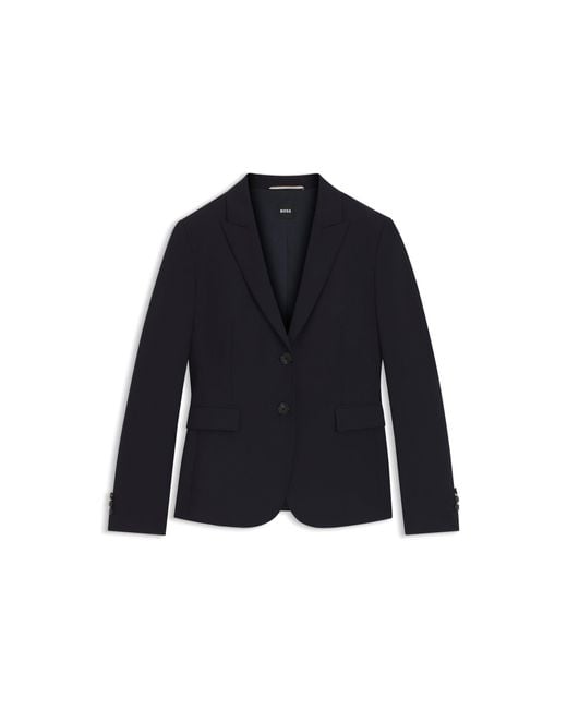 Boss Blue Slim-Fit Blazer