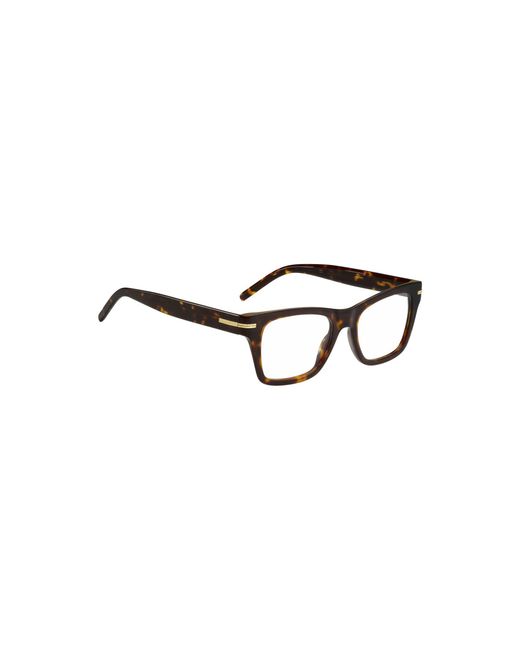 Boss Brown Horn-Acetate Optical Frames With Signature-Tone Detail