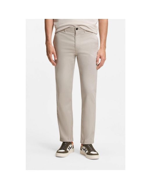Boss Natural Regular-Fit Trousers for men