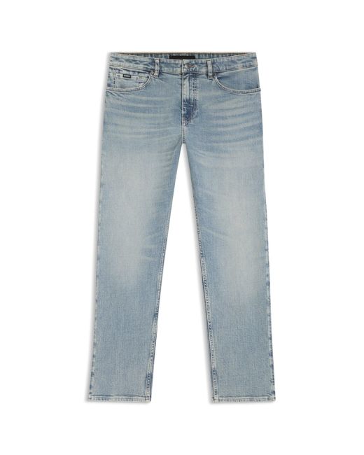 Boss Blue Straight-Fit Jeans for men