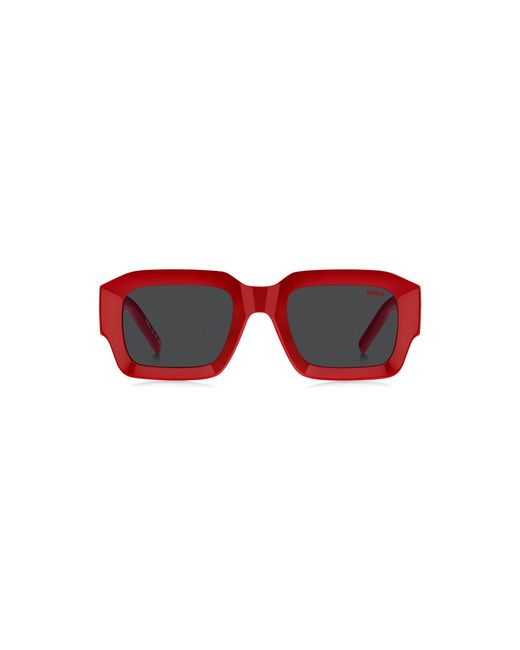HUGO Red Sunglasses With Stacked-Logo Temples for men
