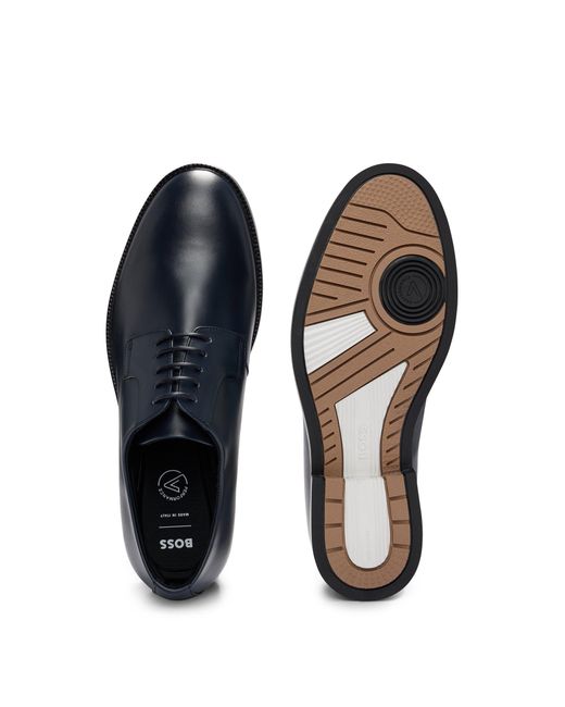 Boss Black Dressletic Leather Derby Shoes for men