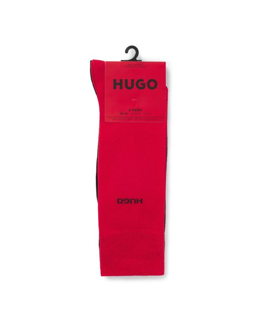 HUGO Red 2 Pack Of Logo Socks for men