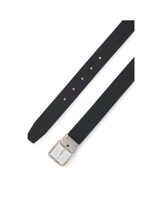 Boss Black Reversible Italian-Leather Business Belt for men