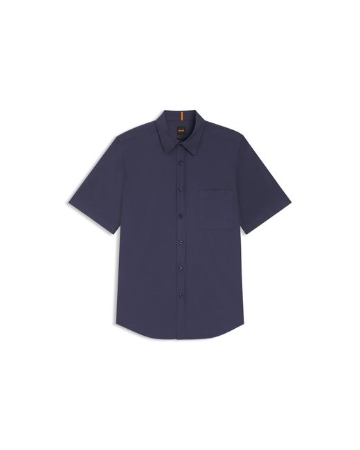Boss Blue Regular-Fit Shirt for men