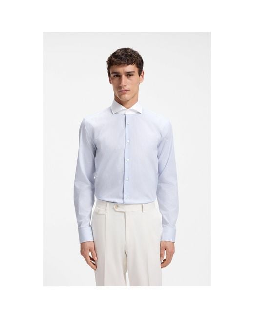 Boss Blue One Slim-Fit Shirt for men
