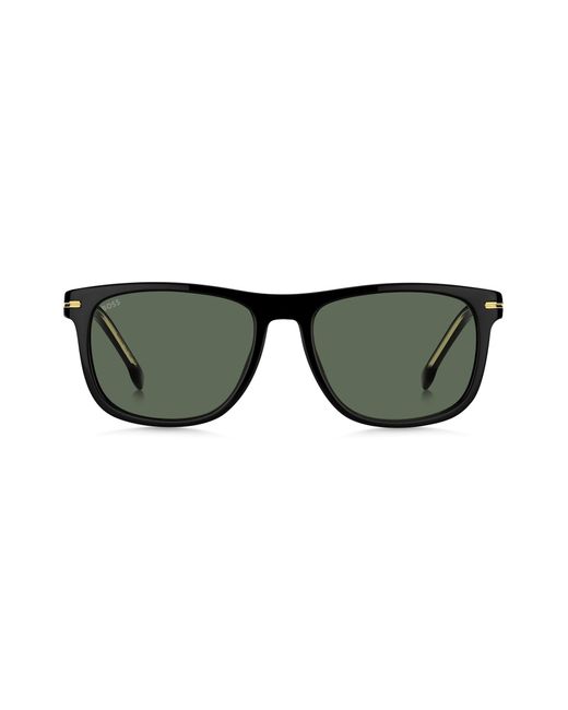 Boss Black-acetate Sunglasses With Gold-tone Hardware for men