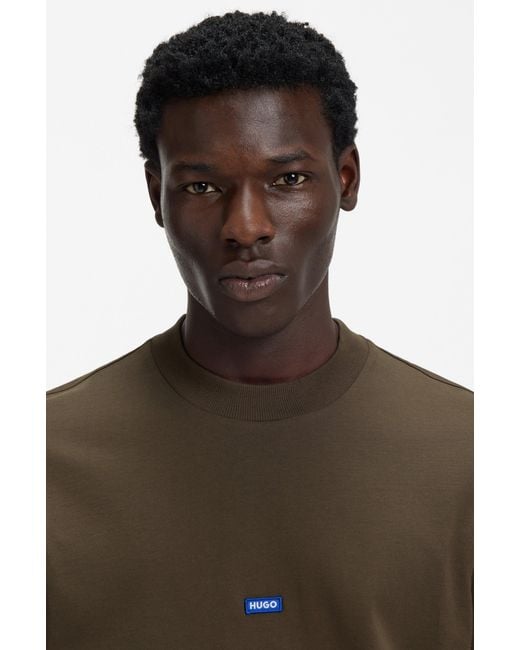 HUGO Dark Brown Men's Blue Collection Size L for men