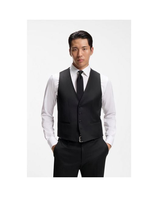 Boss Black Slim-Fit Waistcoat for men
