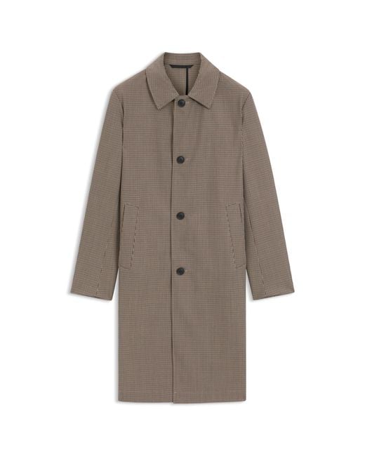 Boss Multicolor Relaxed-Fit Water-Repellent Coat for men