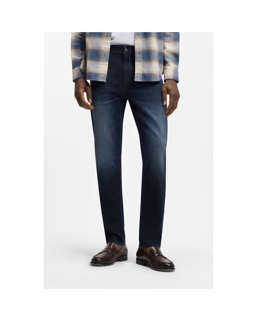 Boss Blue Maine Regular-Fit Jeans for men