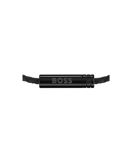 Boss Brown Braided Cuff for men