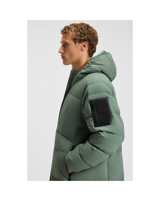 Boss Green Long-Length Down Jacket for men