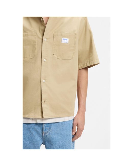 HUGO Natural Oversized-Fit Shirt for men