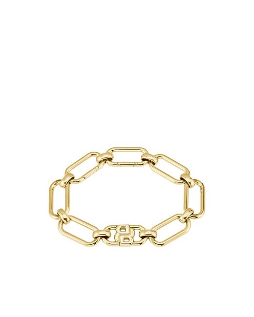 Boss Metallic Tone Bracelet With Double B Monogram