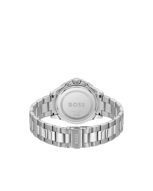 Boss Black Troper Sport-Dial Watch With Steel Bracelet for men