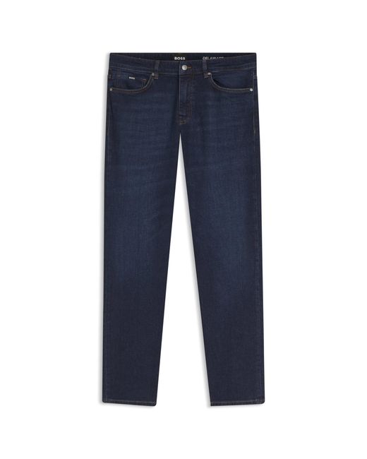 Boss Blue Delaware Slim-Fit Jeans for men