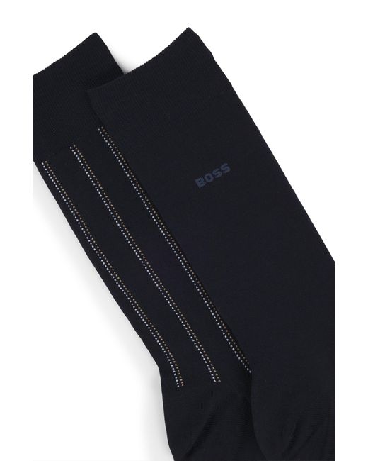 Boss Black Dark Blue Men's Business Socks Size 7-13 for men