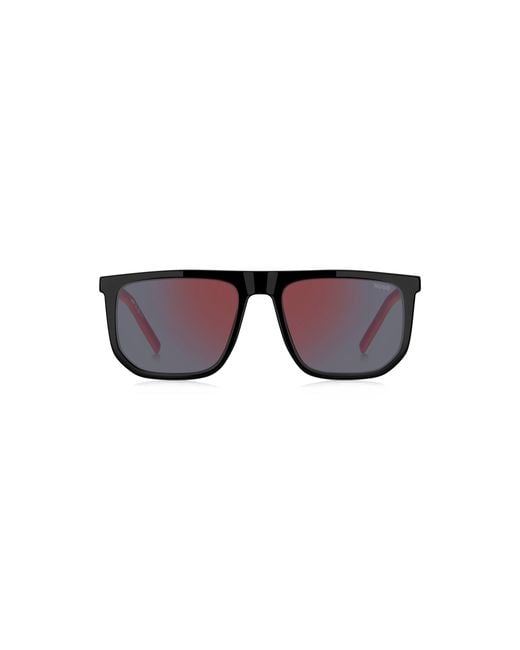 HUGO Black Sunglasses With Two-Tone Temples for men