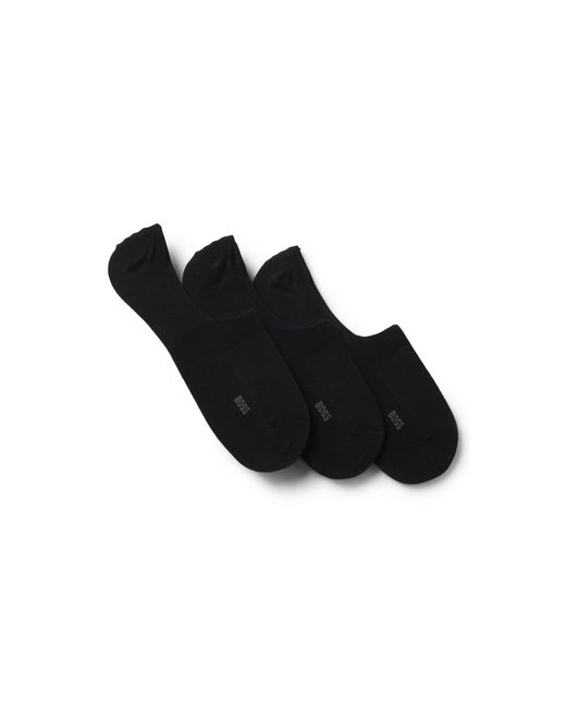 Boss Black Three-Pack Of Invisible Socks for men