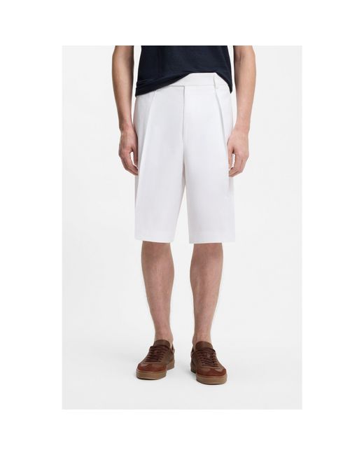 Boss White By Beckham Shorts for men