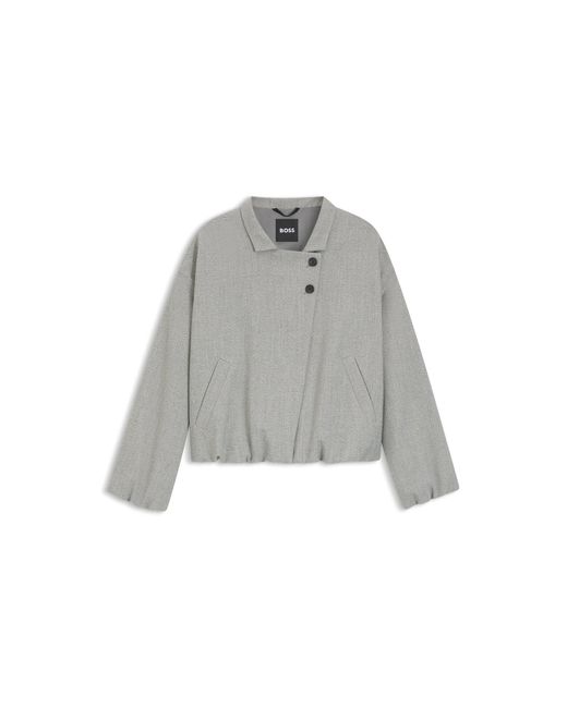 Boss Gray Regular-Fit Jacket