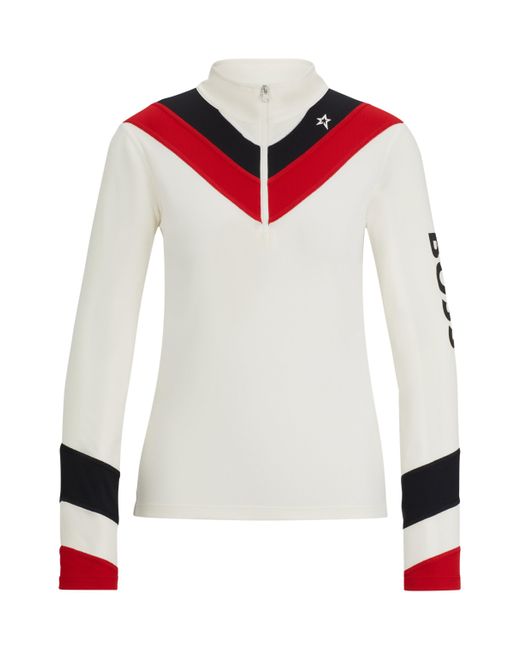 Boss Red X Perfect Moment Sweatshirt With Stripes And Branding