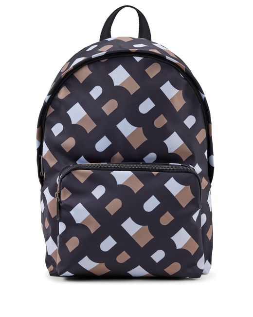 BOSS by HUGO BOSS Synthetic Monogramprint Backpack In Recycled