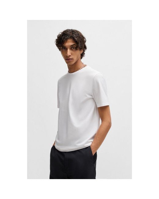 HUGO White Slim-Fit T-Shirt for men