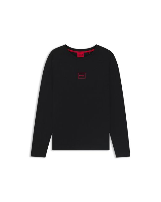 HUGO Black Loungewear Top for men