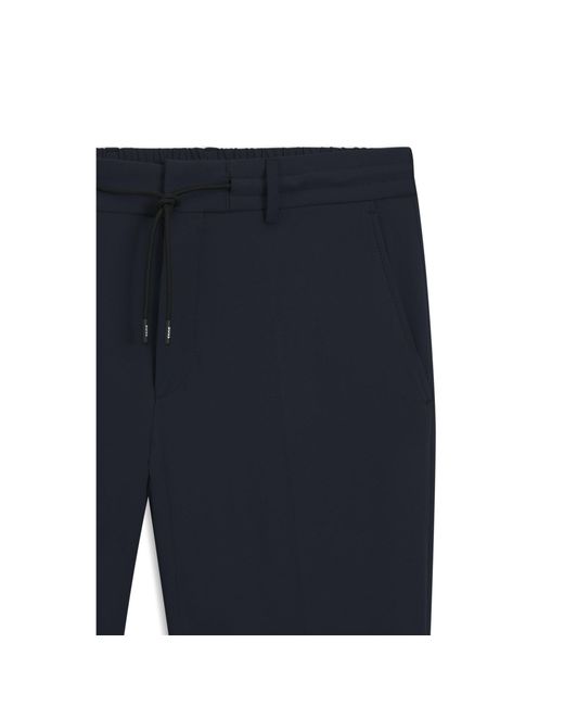 Boss Blue Dressletic Slim-Fit Trousers for men
