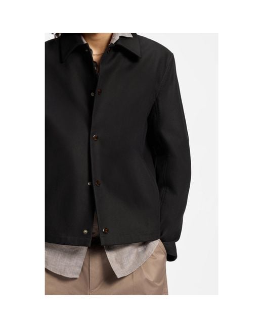 HUGO Black Coach Jacket for men